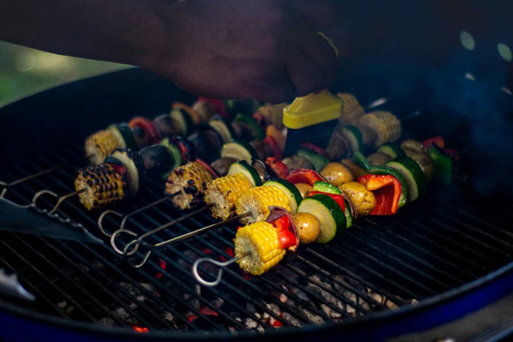 grilling vegetables